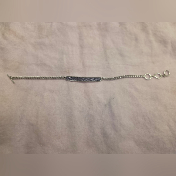 New Swarovski Purple and Silver Bracelet - Picture 3 of 5